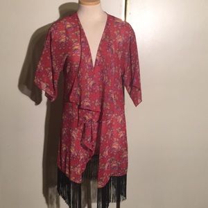 LuLaRoe Floral Monroe Kimono